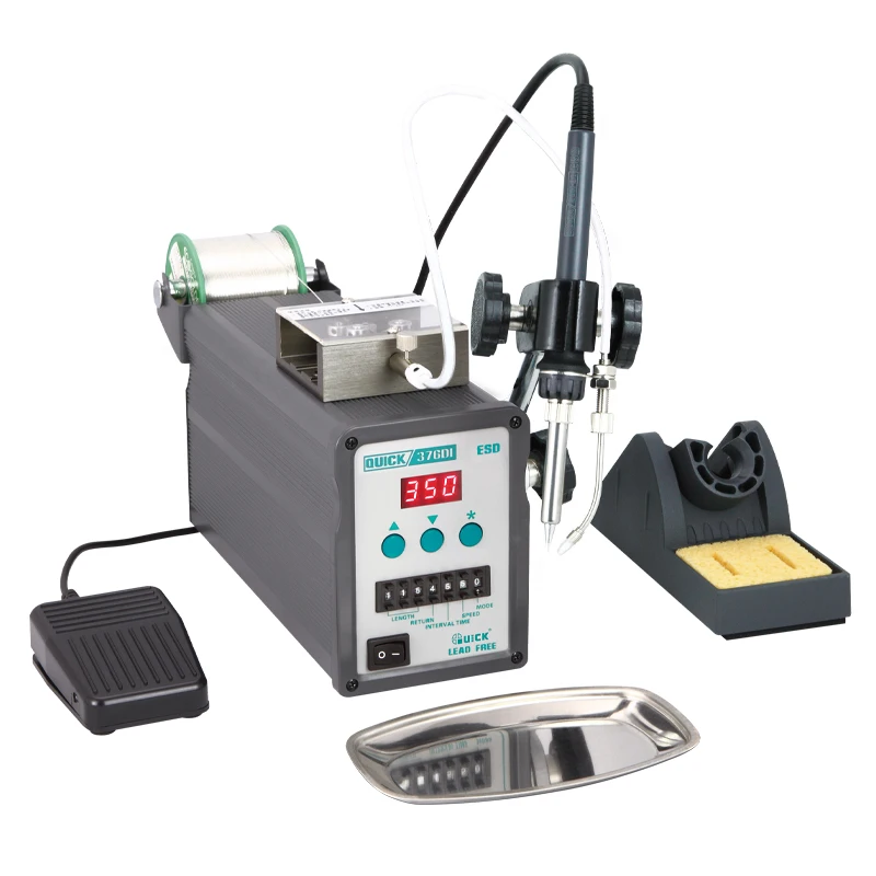 Solderingvstation со свинцовым питателем быстрый 376DI 90 Вт высокоточный автоматический питатель припой Заводская доставка
