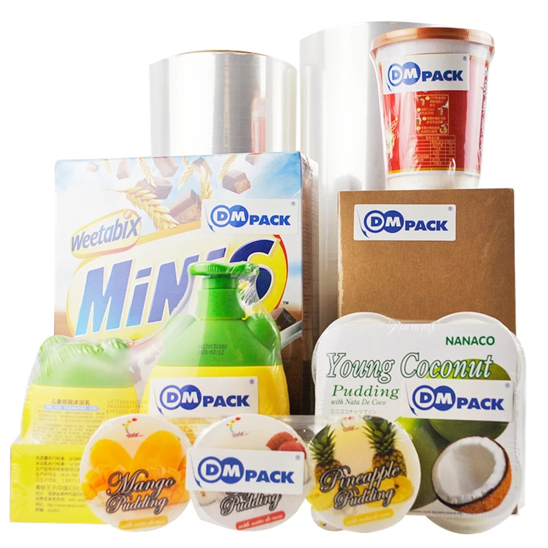 12.5 Micron Thickness 500mm Width Center Fold Transparent Polyolefin POF Heat Shrink Film For Automatic Wrapping Machine Use