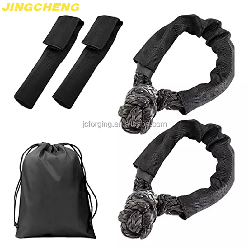 Soft Shackle Recovery Rope Hot Sale Breaking Strength Winch Snatch Block Towing Ring Used For Trailer