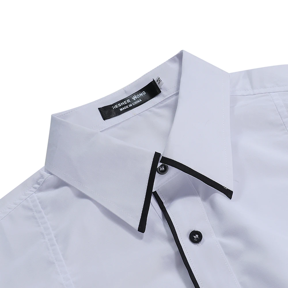 High Quality Men cotton top blouse short Sleeve Plaid color matching outdoor slim fit Shirt