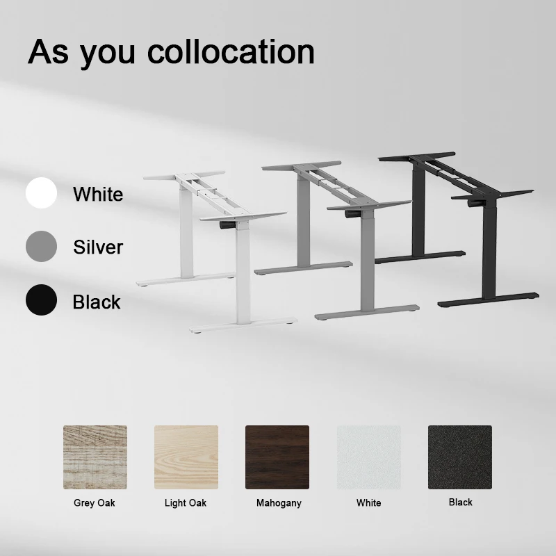 New Design Modern Adjustable Sit to Stand Desk Rising Computer Desk Standing Desk for Office Furniture