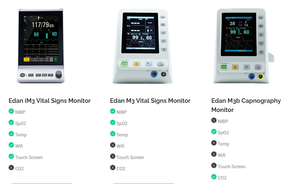 Veterinary edan im3 multiparameter monitor edan im3 im8b im8 im3 im20 im50 im60 im70 im80 vet elite v5 v6 v8 x8