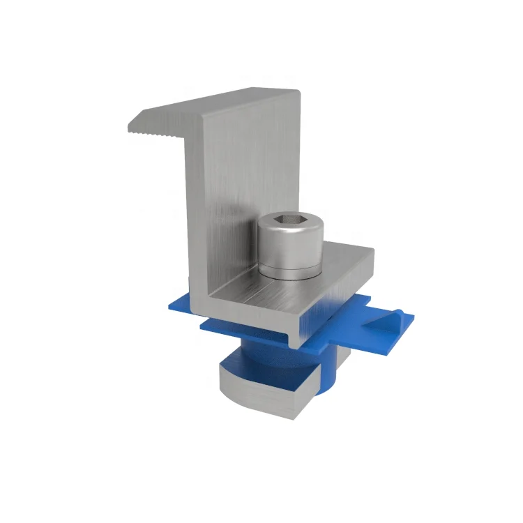 solar panel end clamp mid clamp for solar pv system solar rack clamps 30mm 35mm 40mm photovoltaic mount