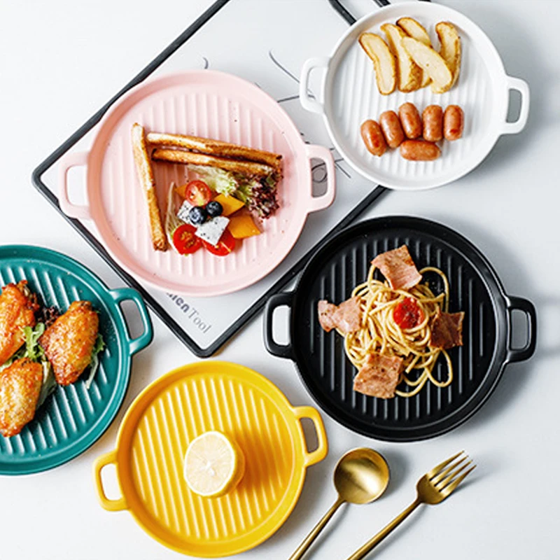 Креативная керамическая посуда для выпечки в скандинавском стиле