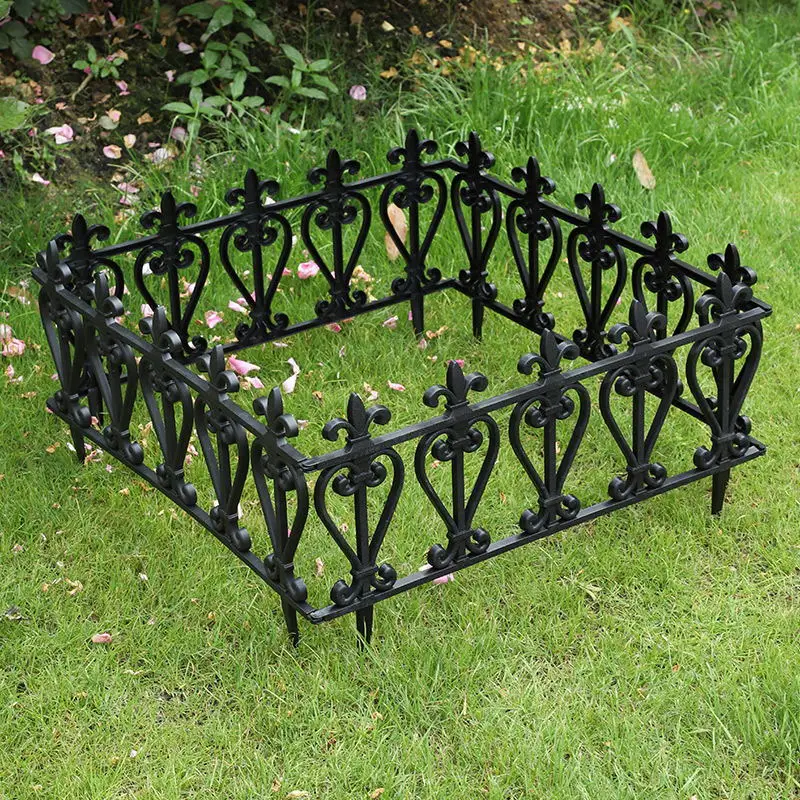 Factory Custom Size high quality plastic mini garden fences pvc small decorative garden fences