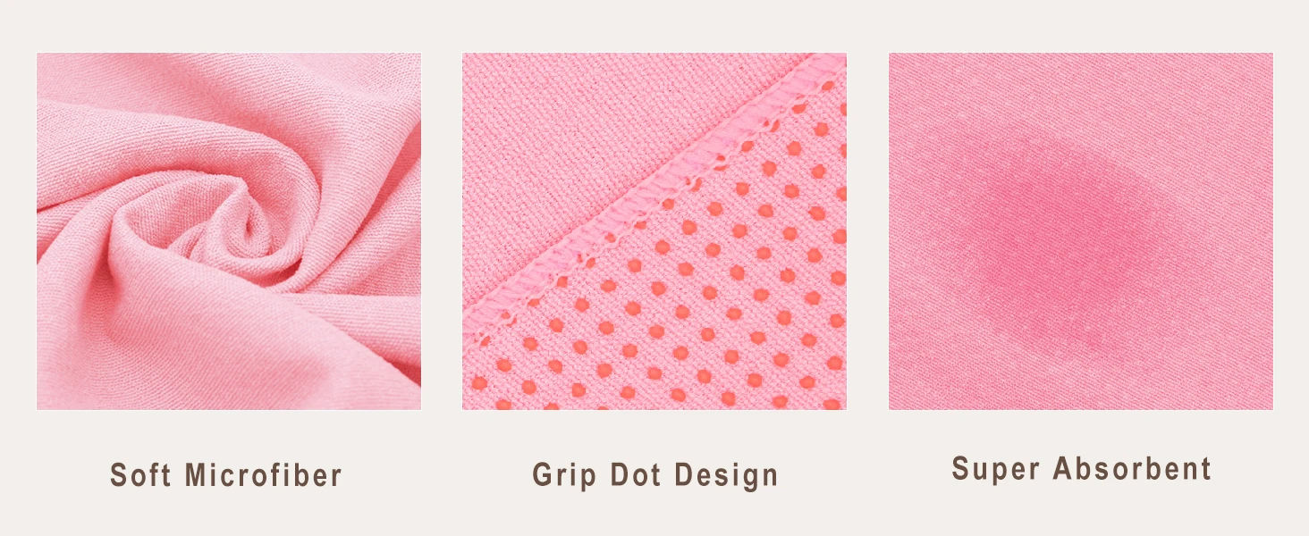 Best selling anti slip travel sport microfiber sublimation eco hot yoga mat cover towel with embroidery logo