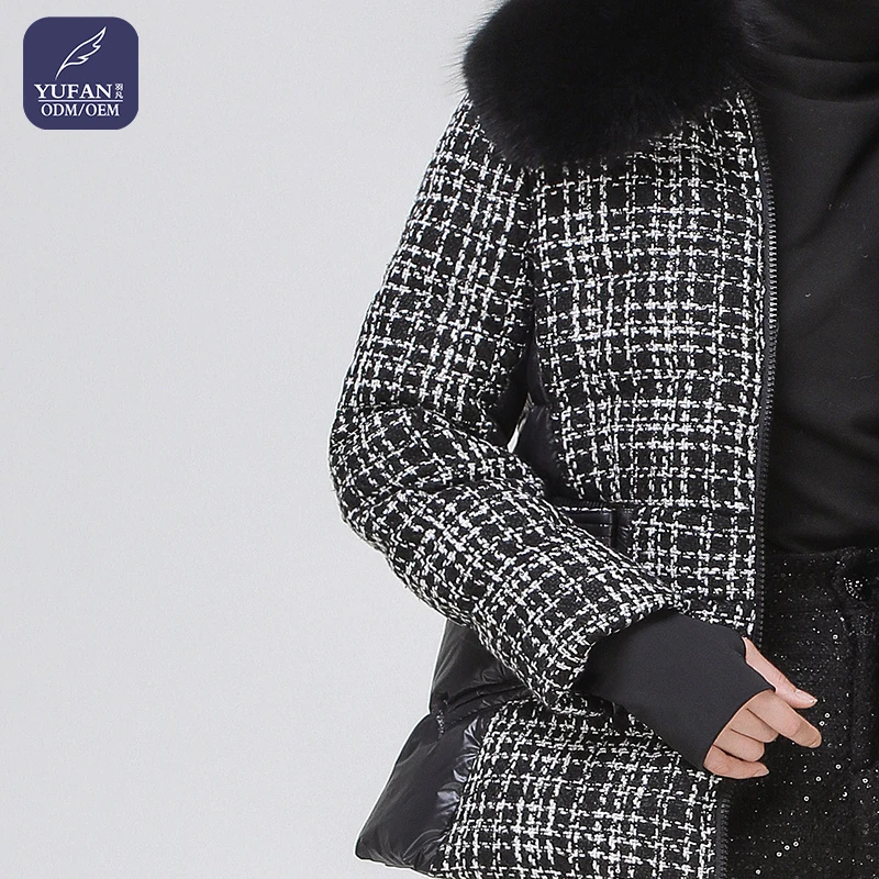 YuFan Customized Down Jacket Fashion Duster Coat Hooded Suede Coat Women Oversized Hooded Trench Jacket Winter And Warm Clothes