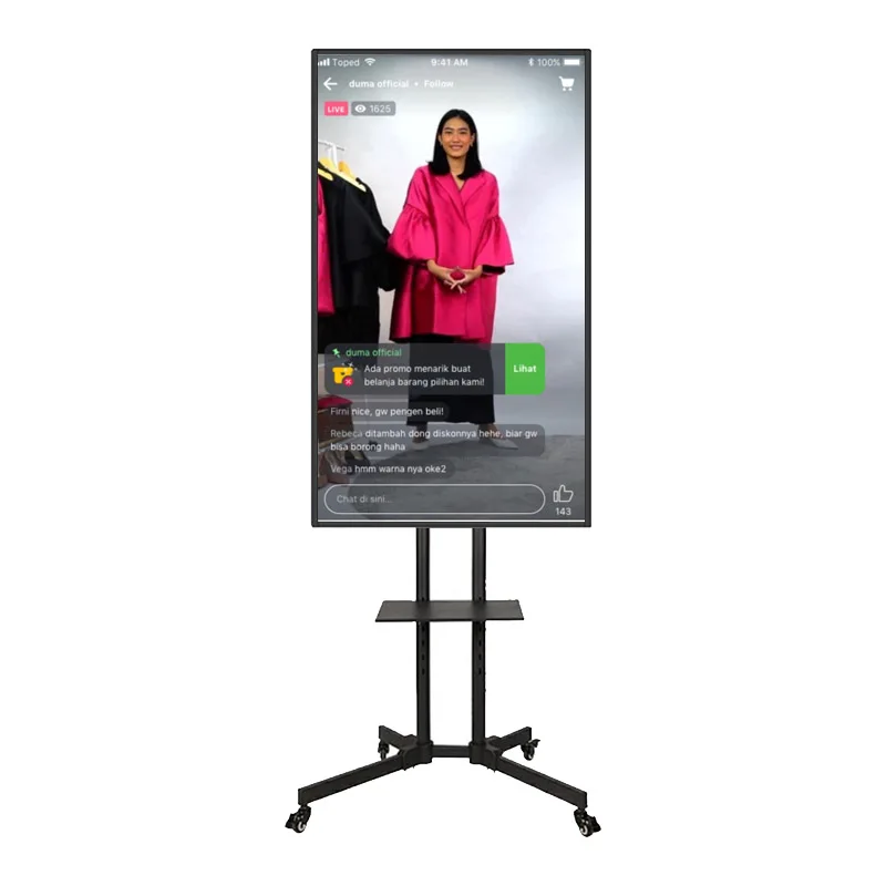 Lcd Touch 43 Inch Interactive Live Streaming Facebook Live Streaming Broadcasting Set