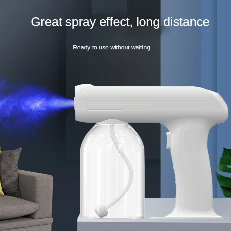 Simple Design Handheld Blue Light Spray Gun Portable Aerosol Dispenser Automatic Spraying Gun