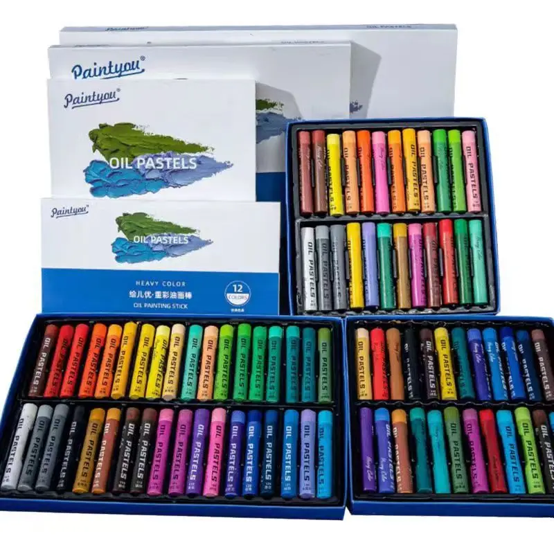 Soft Oil Pastels Set for Art Painting, Drawing Oil Crayons Pastels Art Supplies for Artists and Beginners