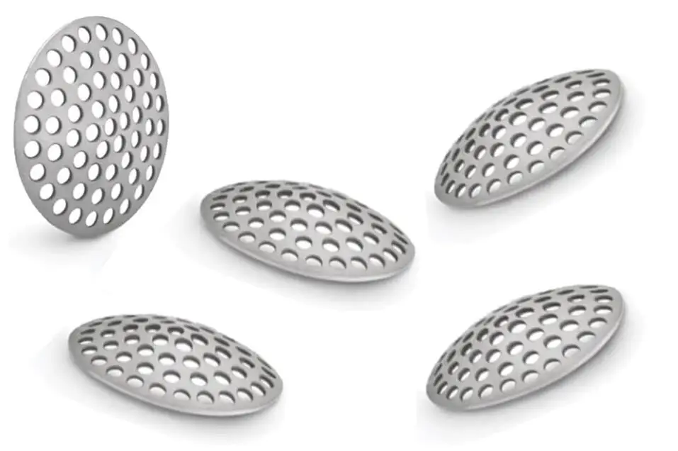 Customized Concave Conical Smoking Pipe Screen 6.35mm-19mm Sizes Stainless Steel Titanium Metal Frosted 18mm Bowl Smoking Pipes