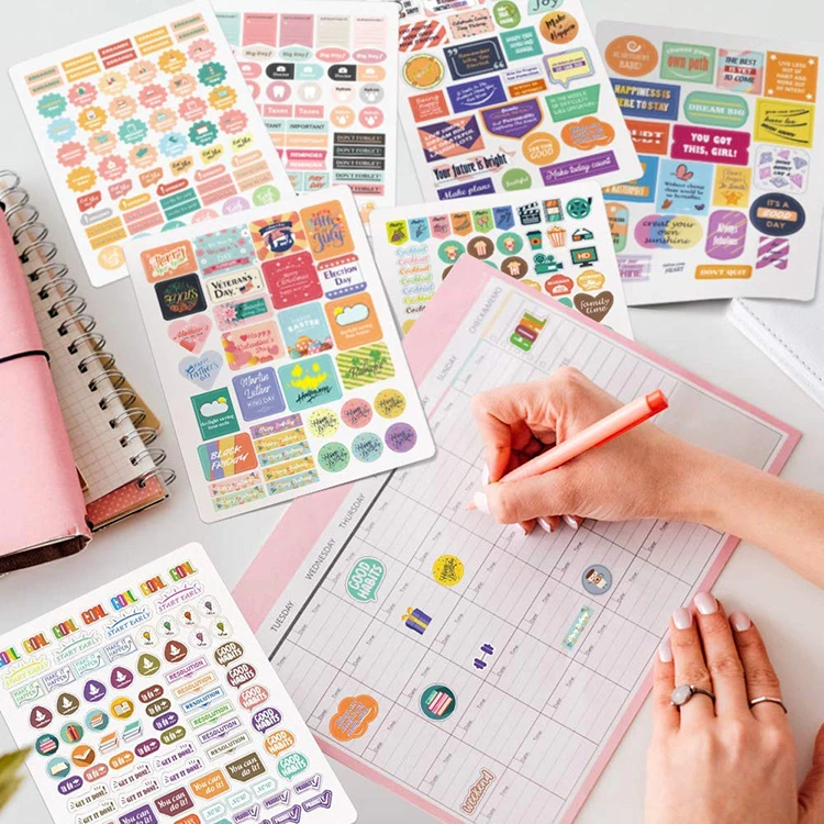 Various theme monthly weekly daily business planner stickers for planner,calendar,bullet journal