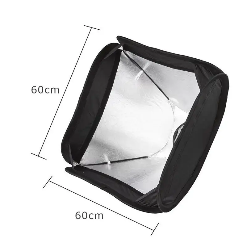 
photo studio accessories godox 60*60cm Portable Foldable Softbox with S Type Bracket Holder for Studio Speedlight 