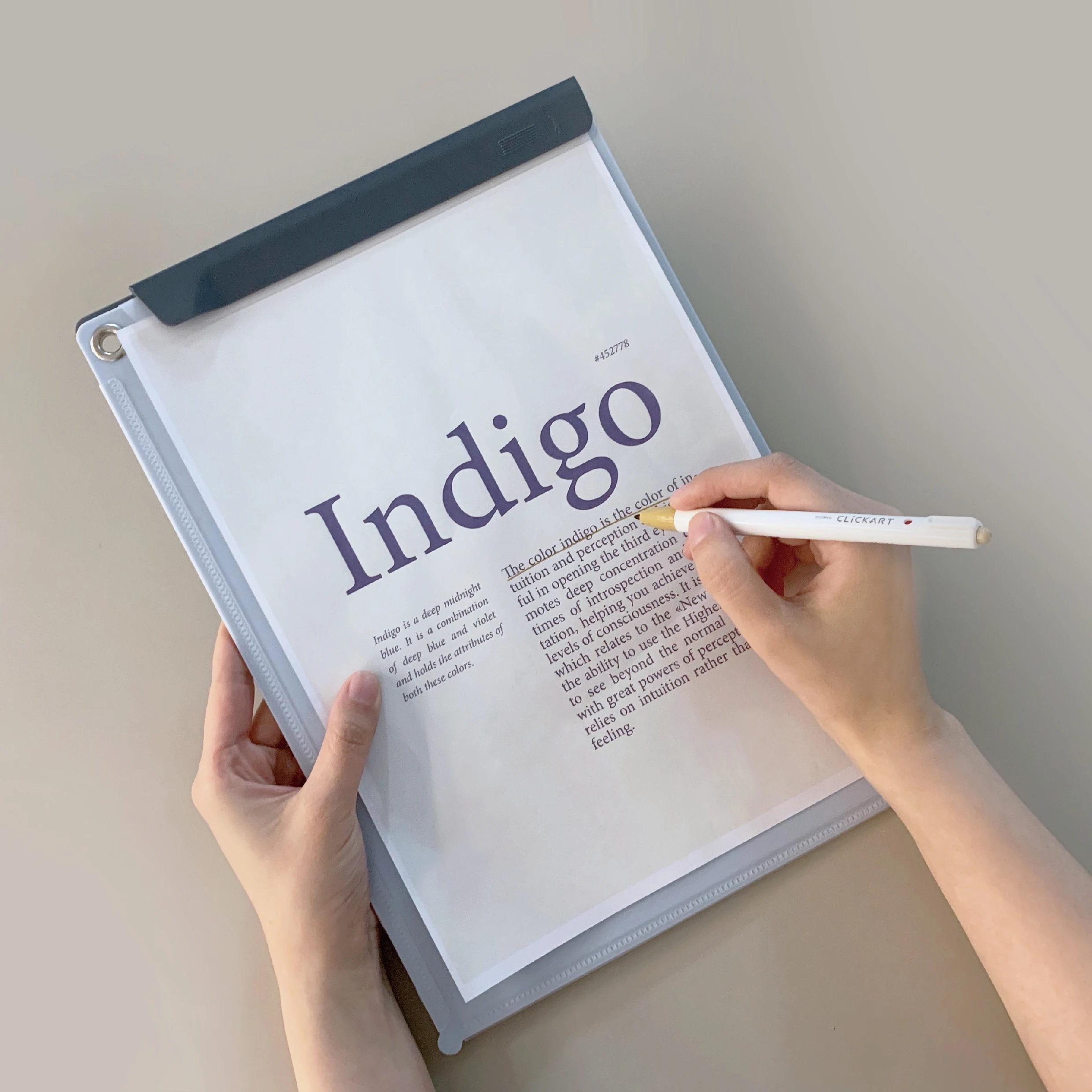 promotional A4  PP clipboard plastic file holder