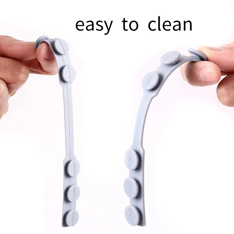 Anti-Tightening Strap for Masks to Prevent Ear Pain Adjustable Comfort mask Grips Extension Buckle Holder Extended Silicone