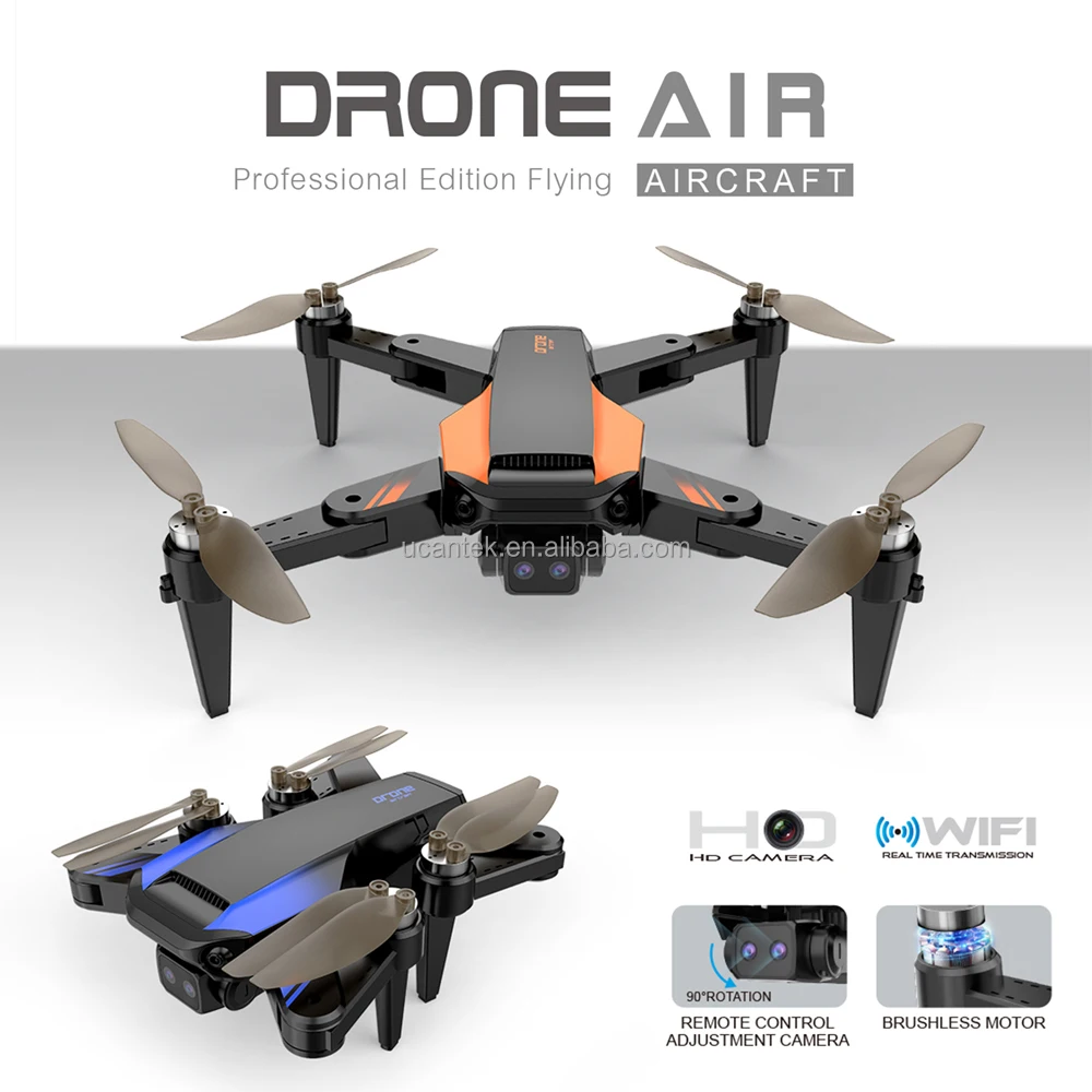 2.4G Obstacle Avoidance Optical Flow Aircraft Drone FPV Photography Brushless Folding RC Drones With Wi-Fi Camera 4K HD