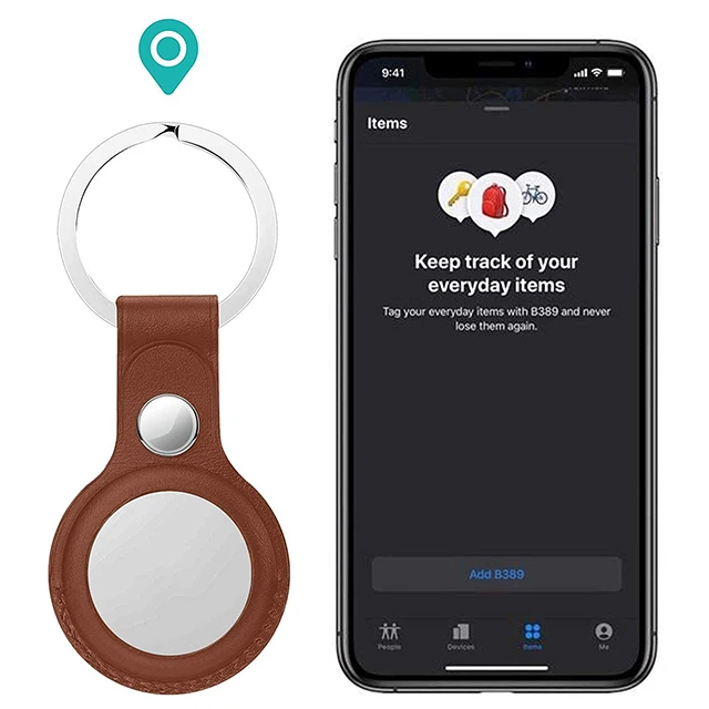  Защитный airtags сумка из натуральной кожи трекер чехол основные с ремнем через плечо цепочкой для ключей предназначенный