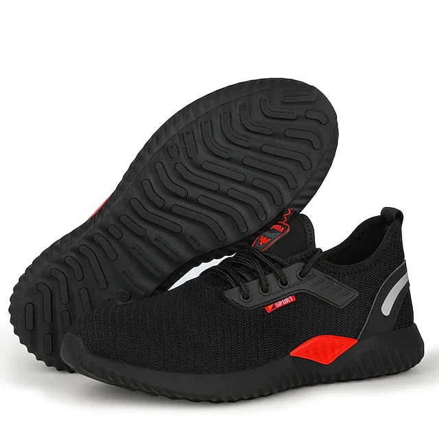 Indestructible Anti-Smashing Steel Toe Shoes for Men Lightweight Safety Work Shoes