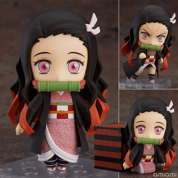 Японское аниме Kimetsu no Yaiba Q-Version 1194 # Nezuko Kamado фигурка изменяющая лицо кукла милая мультяшная