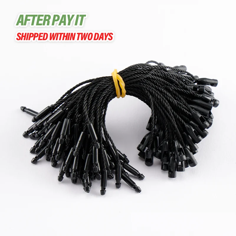 Hot Selling Colors Available in Multiple Colors   1000 Pieces Per Pack Polyester Rope Clothing Label hang Tag  String