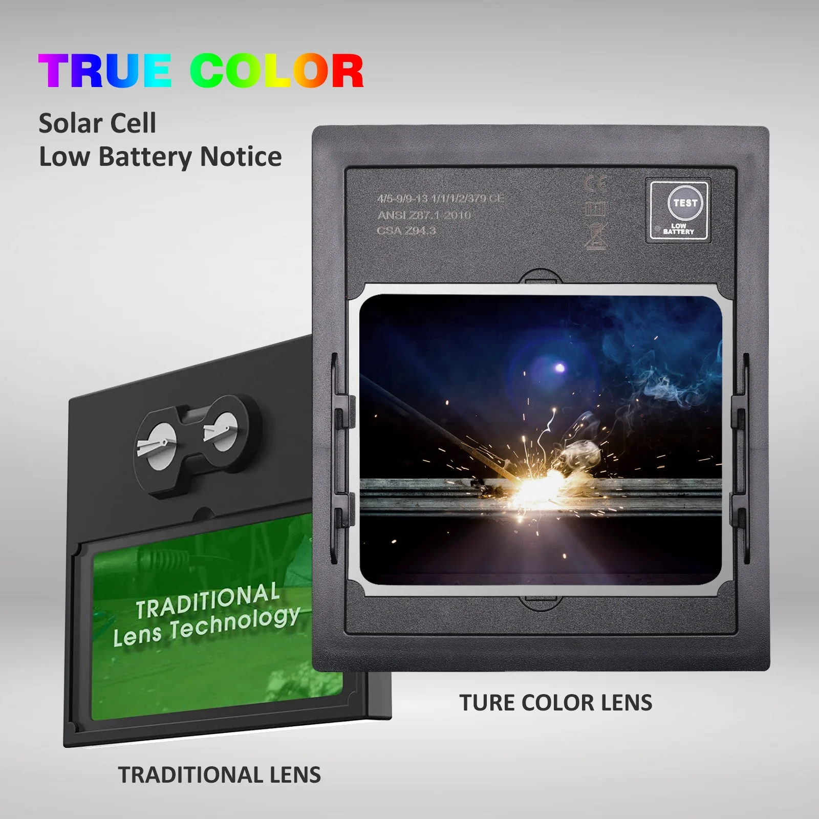 Wholesale true color high temperature resistant true color sensitivity adjustment welding hood