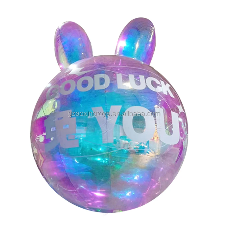 Inflatable Christmas Decoration,Inflatable Rabbit Carroon PVC Mirror Balloon For Stage Party