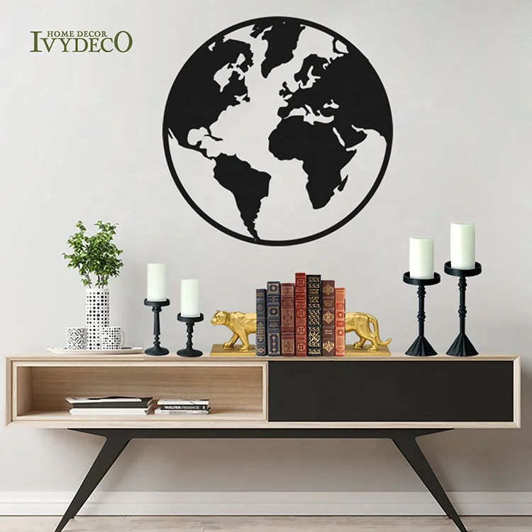 IVYDECO metal wall art creative  hanging plants metal craft  Luxury  metallic wall art indoor wall decor living room decoration