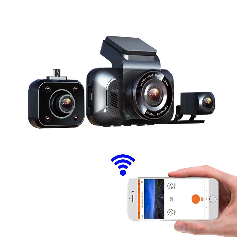 Hot Selling Multiple Languages Night Vision Dashcam 3 Inch Car Black Box Dash Cam 1080P Car Video DVR Recorder Camera