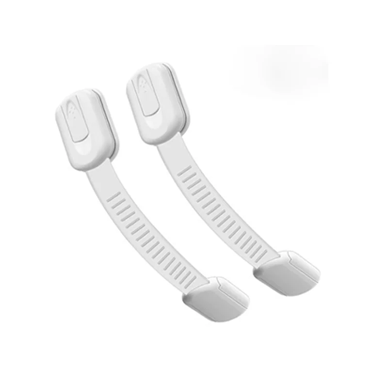 Child Infant Safety protection Locks Baby Proofing Cabinet Lock with 6 Extra Adhesives stickers Adjustable Strap Latches