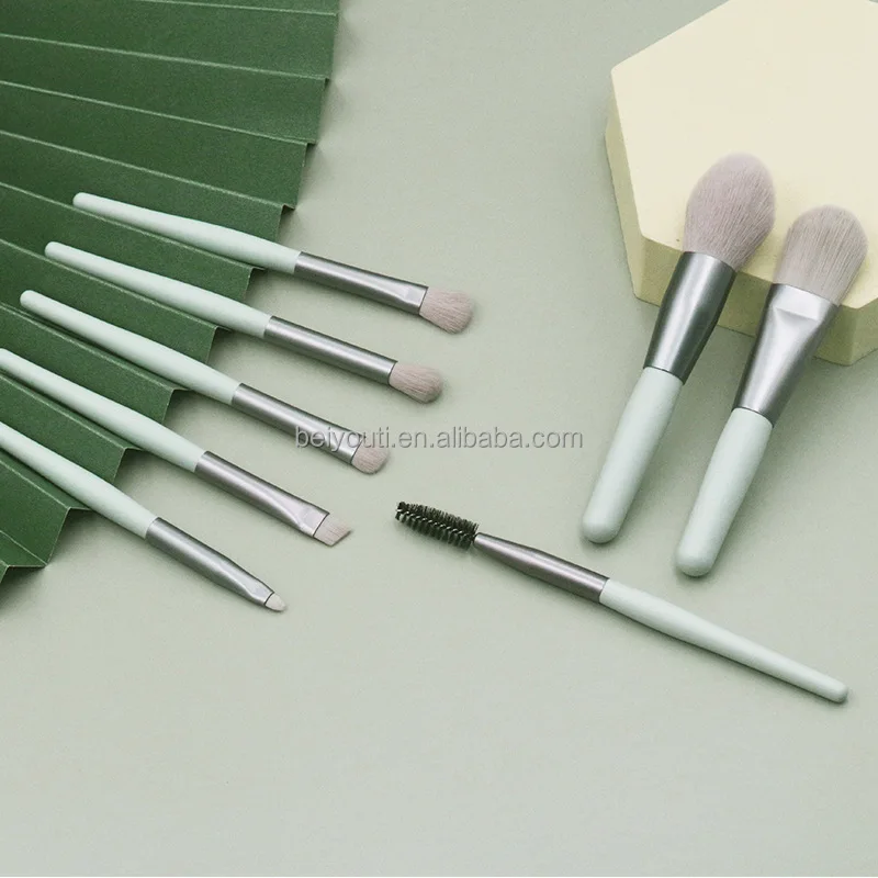 best portable white makeup brush sets Mini Makeup Repair Pen Wooden Handle Set Beginners Beauty Tools Soft Hair Makeup Brushes