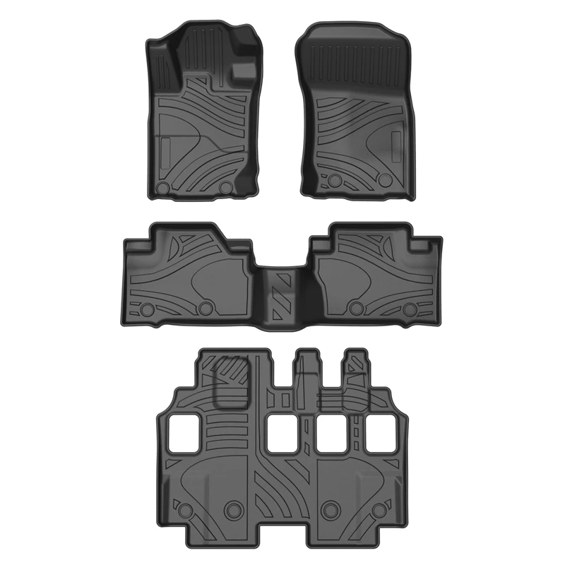 Waterproof luxury TPE custom 5d car mats for Mitsubishi Pajero Sport