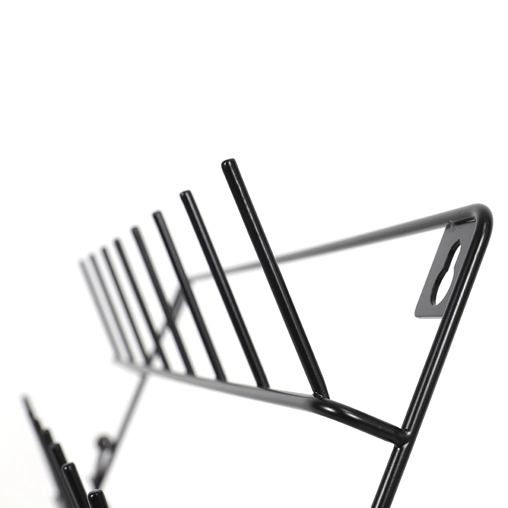 Counter-top Metal Black Sewing Stand, Coil Storage Rack for Stores