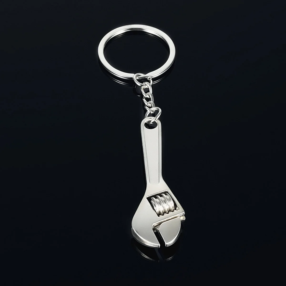 NEW Mini Tools Monkey Spanner Shaped Key Chain Promotional Zinc Alloy Adjustable Wrench Metal Keychain
