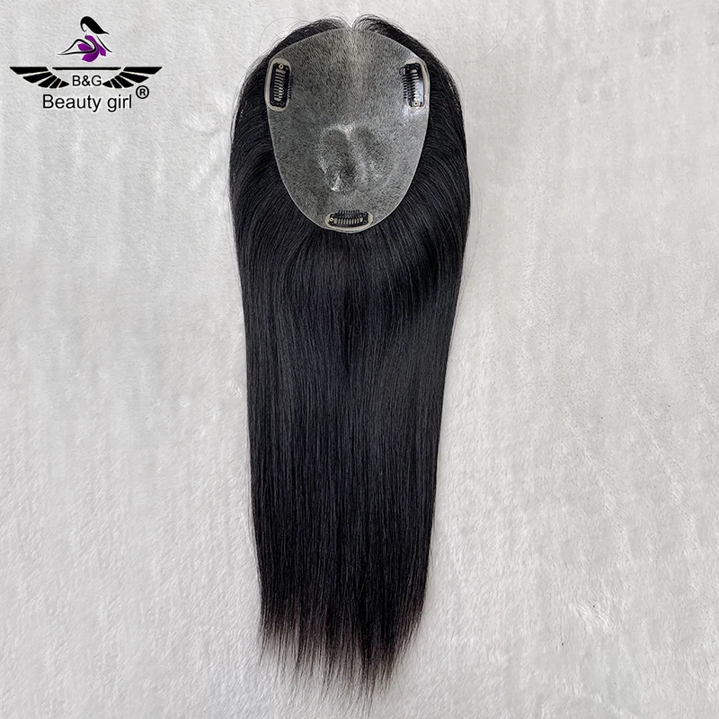 Realistic Scalp Hair System Pu Glue Skin Base Injection Toupee for Women 0.03Mm Ultra Invisible Thin Skin Toupee