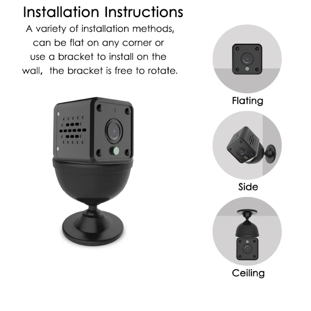 HD 1080P Indoor Home Very Very Small Nanny Security Camera WJ01 Tuya  Mini  WiFi Hidden Camera