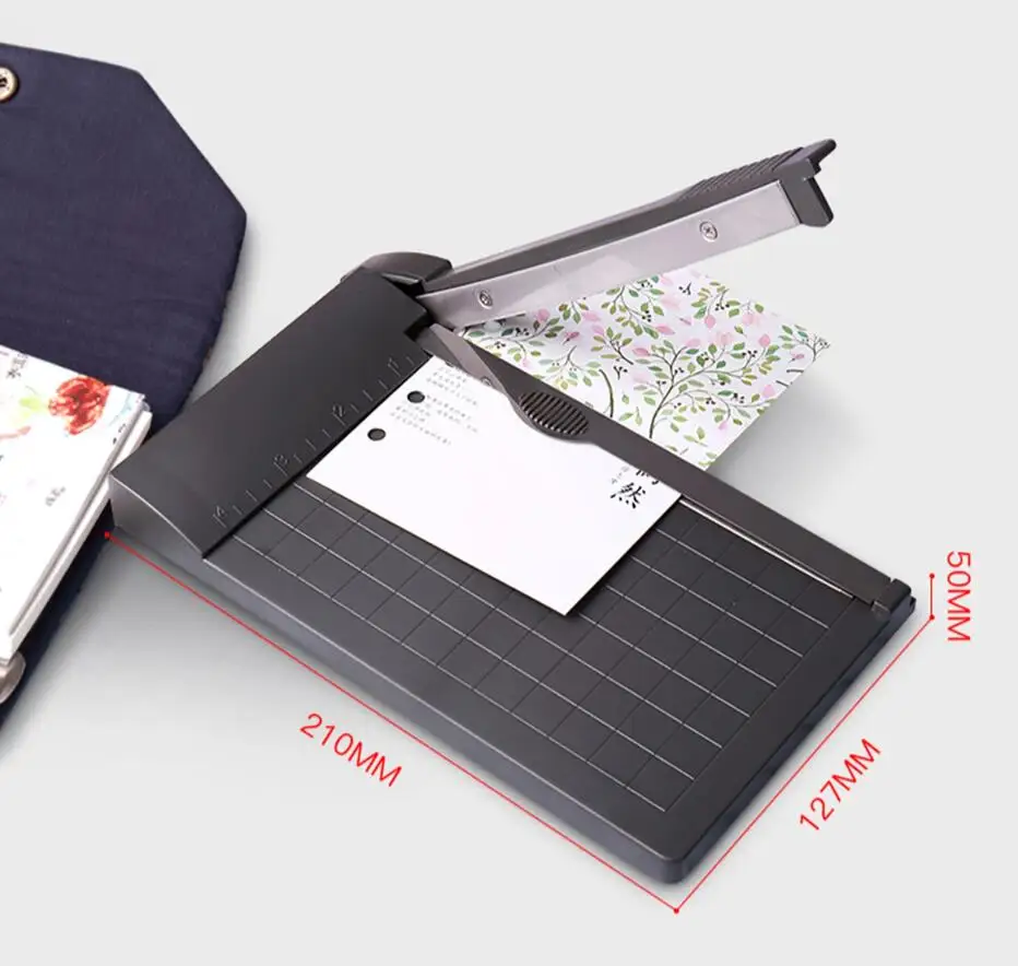 Mini Paper Trimmer Guillotine Cutter 6 Inch (160mm) Cut Length Desktop Paper Cutting Machine with Security Cutter Head for Craft