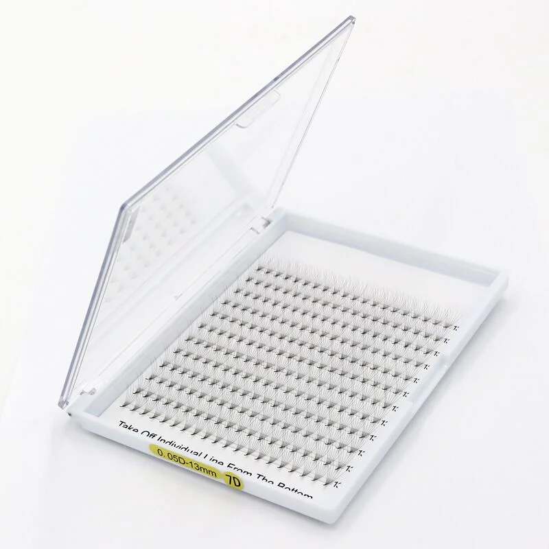 
XL Large Trays Premade Fan Short Steam Lashes Wholesale 12 16 Rows Matte Black Eyelash Volume 5D 6D with Private logo 