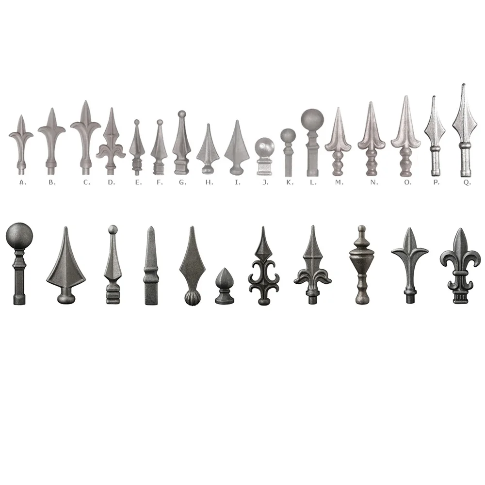 Wrought Iron Spear Cast Iron Spearhead Fence Arrow Point Forged Wrought Iron Spears