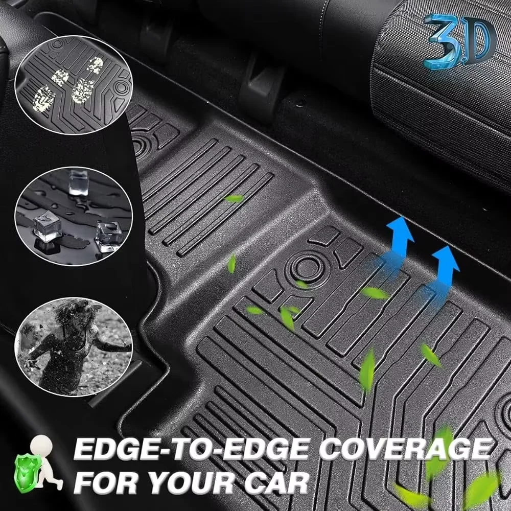 Odorless TPE car floor liner car mats waterproof  trunk cargo liners Suitable for Ford Expedition 2018-2024 Fuel