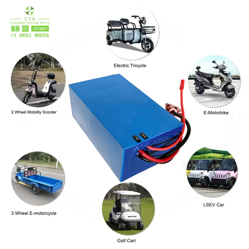 60 Volt 72 Volt Electric Scooter Lithium Battery 2kw 3kw 5kw 48v 72v 20 Ah 30ah 40ah 60ah Lithium Motorcycle Battery