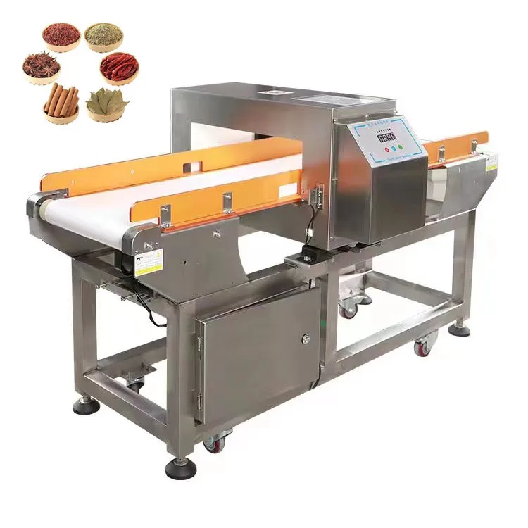 Conveyor metal detector food spice processing factory food metal detector price