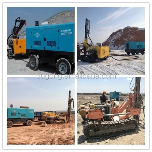 High Quality Hydraulic Borehole Photovoltaic Solar piling rig Pile Driver for Solar Project mine drilling rig