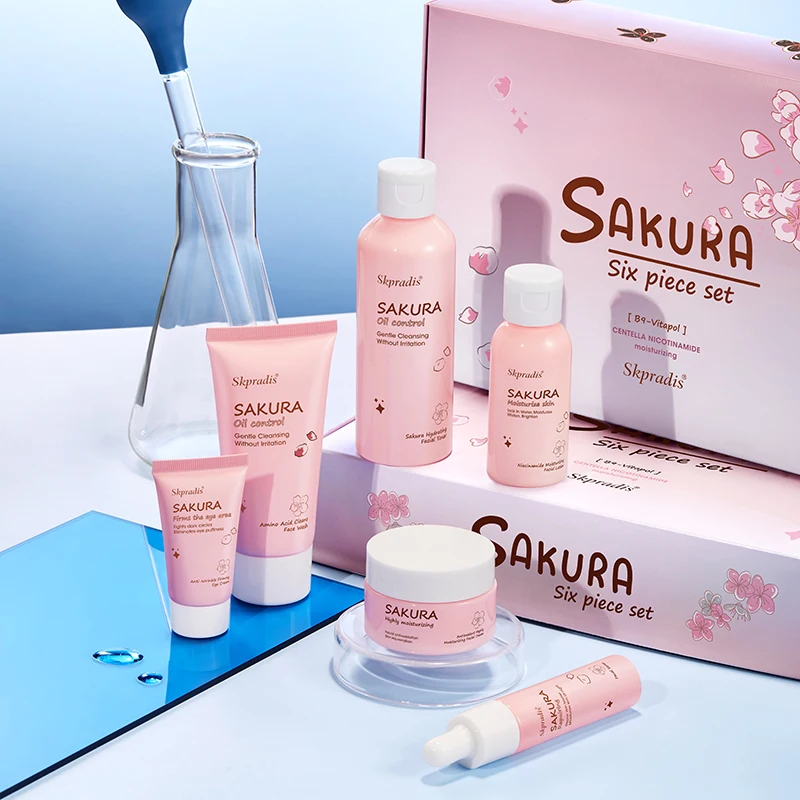 Skpradis sakura набор из 6 аминокислот nicamidon centella nicotinamide увлажняющая Вишня