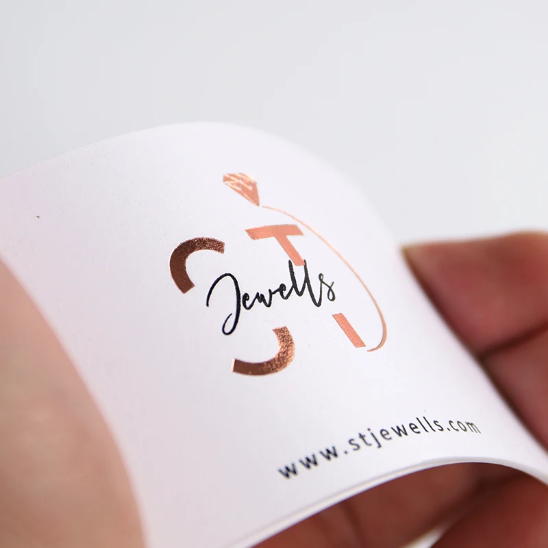 High end gold foil thank you card and business card custom thank you card for business