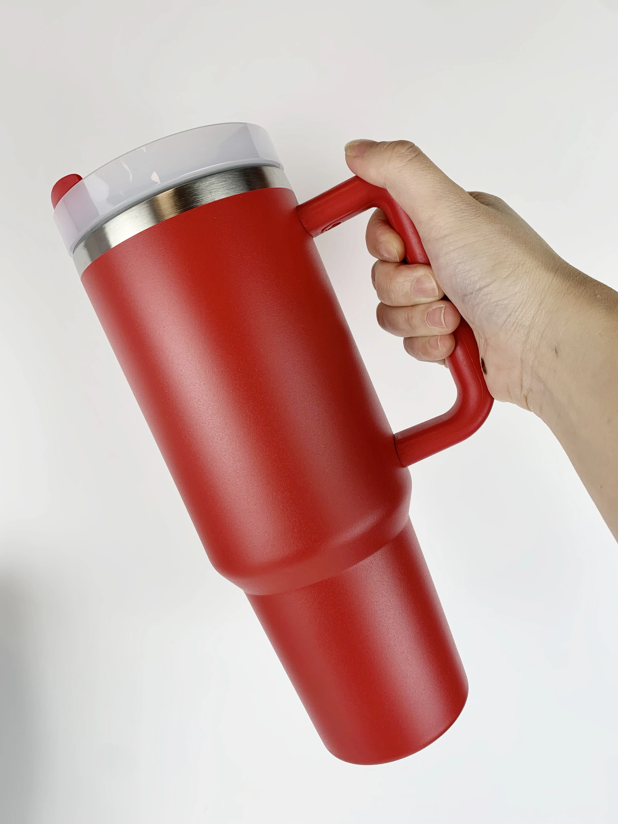 40oz h2.0 plus Vacuum Adventure coffee christmas tumbler with handle and straw ready to ship customized logo for car