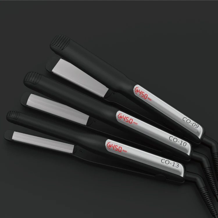 hair salon product custom titanium flat organ oil hair straightener steam pod professional straightening irons