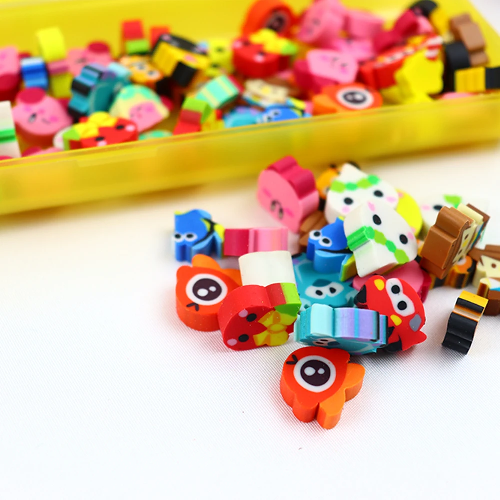 Новинка, подарок, резиновый ластик в форме мини мультяшного животного, рекламная акция, милый 2D смешной ластик для детей