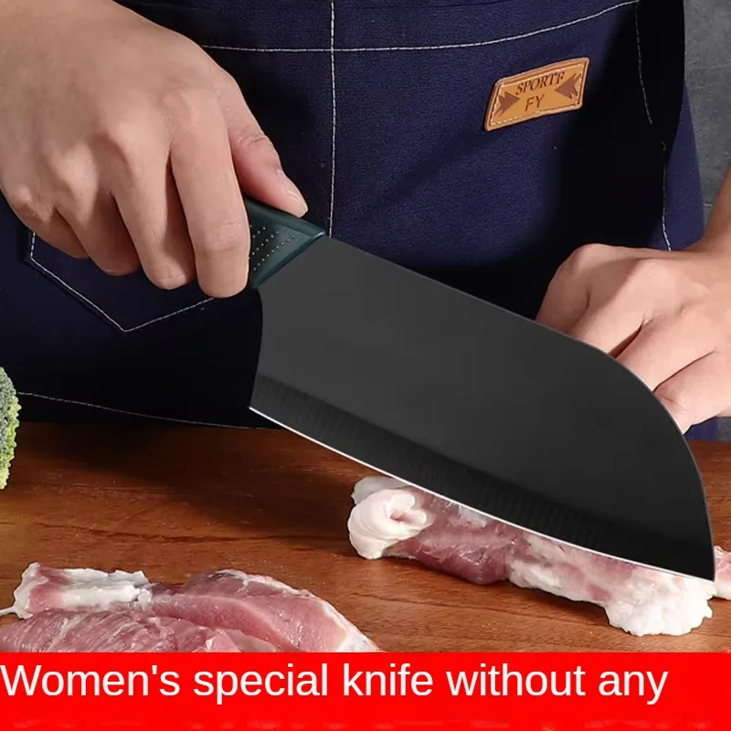 Lady Cleaver Kitchen Knife Dark Green Stainless Steel