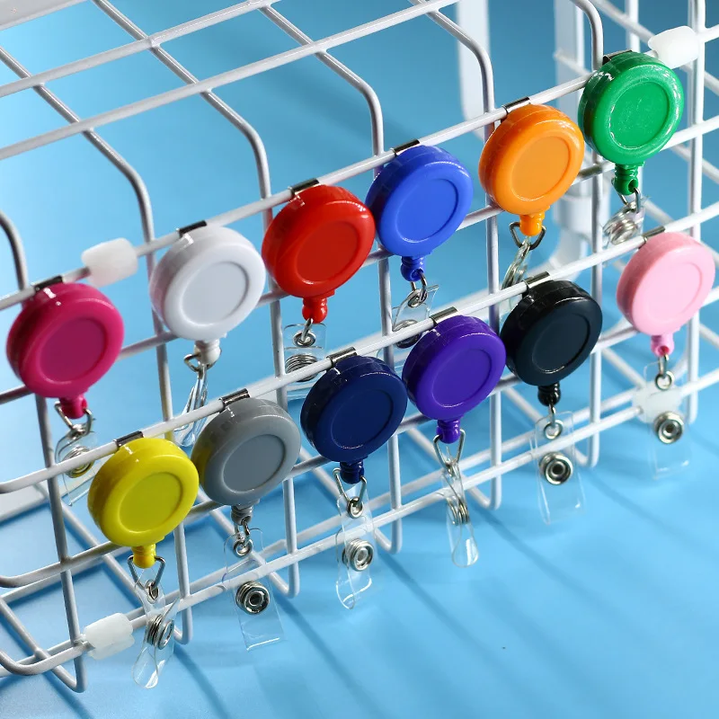 Nurse Doctor Accessories Custom Plastic id Card Name Badge Holders Reel Port Badge Retractable Badge