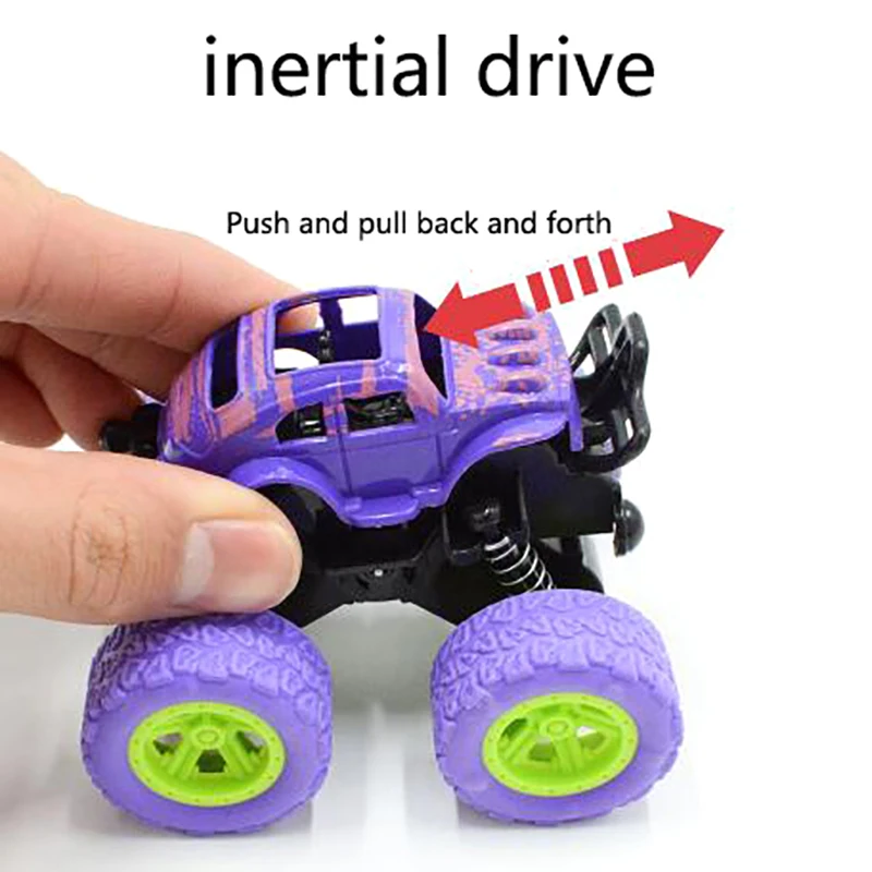 Four-wheel Drive off-road Vehicle Stunt Dump Cars Inertia Car Boy Toy Bigfoot Car Dinosaur Pull Back Children Toy Gift